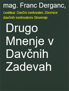 Ali želite "Drugo mnenje v davčnih zadevah" - NOVO v letu 2024!