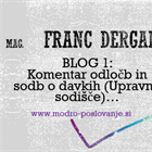 Komentar TAXIN: Upravno sodišče RS je odpravilo odločbe tržne inšpekcije (globe), ki so bile izdane zaradi neupoštevanja "zapiranja lokalov" v času COVID ukrepov