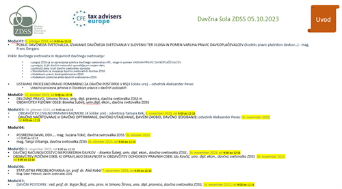POKLIC DAVČNEGA SVETOVALCA in IZVAJANJE DAVČNEGA SVETOVANJA V R SLOVENIJI v luči Kodeksa za pravic  plačnikov davkov ZDSS