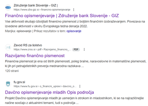 Kje začeti - pri "finančnem opismenjevanje" slovenske nacije?