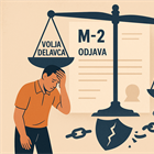 Procesna in materialnopravna presoja sporazumne prekinitve delovnega razmerja ob zatrjevani prevari delodajalca in vpliv na socialne pravice zaposlene osebe (odjavni obrazec M-2)