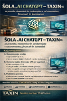 ŠOLA »AI CHATGPT – TAXIN« - za pravnike, ekonomiste in strokovnjake v računovodstvu, financah in komerciali…