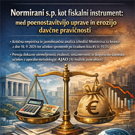 Normirani s.p. kot fiskalni instrument: med poenostavitvijo uprave in erozijo davčne pravičnosti