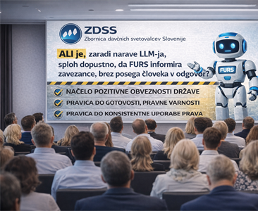 Pravni in tehnični vidik uporabe »Robotka FURS« – praktičnost vs. pravna varnost