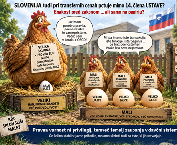 Pravna varnost pri transfernih cenah: zakaj sodobne poenostavitve ne bi smele biti privilegij največjih skupin