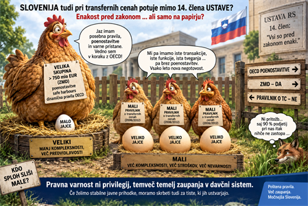 Pravna varnost pri transfernih cenah: zakaj sodobne poenostavitve ne bi smele biti privilegij največjih skupin