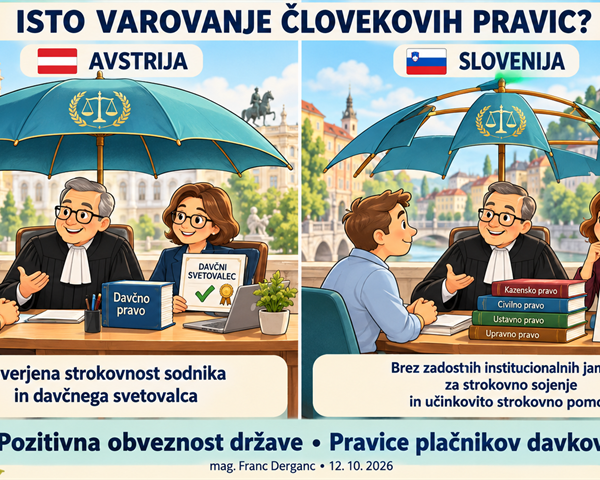 Načelo pozitivne obveznosti države pri sodnem varstvu plačnikov davkov